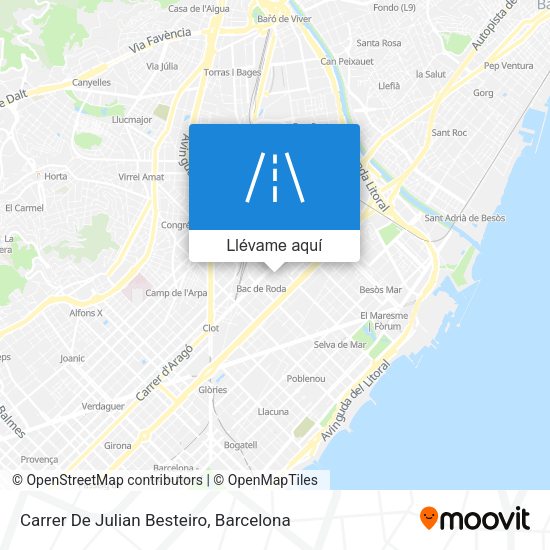 Mapa Carrer De Julian Besteiro