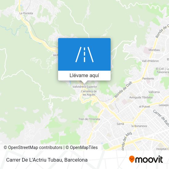Mapa Carrer De L'Actriu Tubau