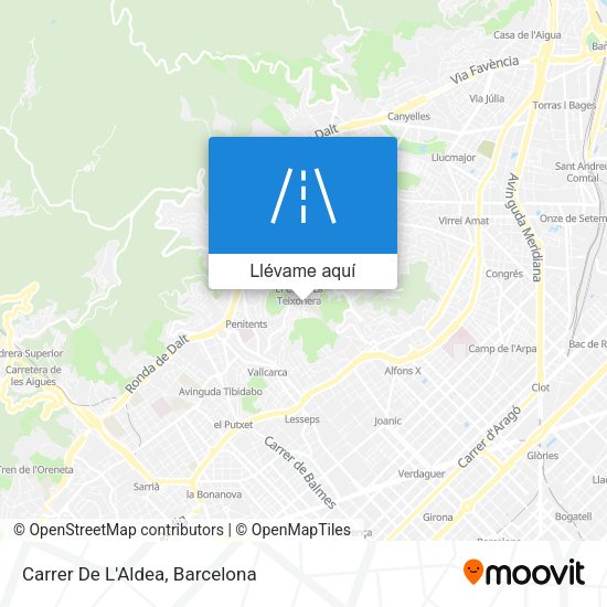 Mapa Carrer De L'Aldea