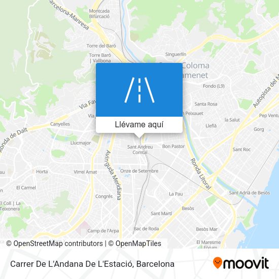 Mapa Carrer De L'Andana De L'Estació