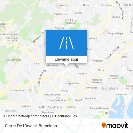 Mapa Carrer De L'Avenir