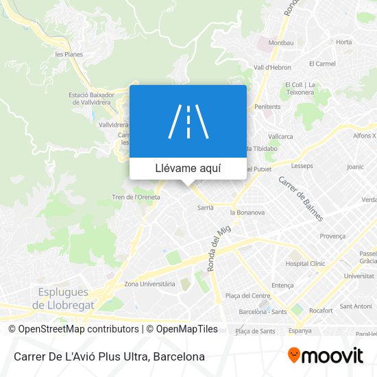 Mapa Carrer De L'Avió Plus Ultra