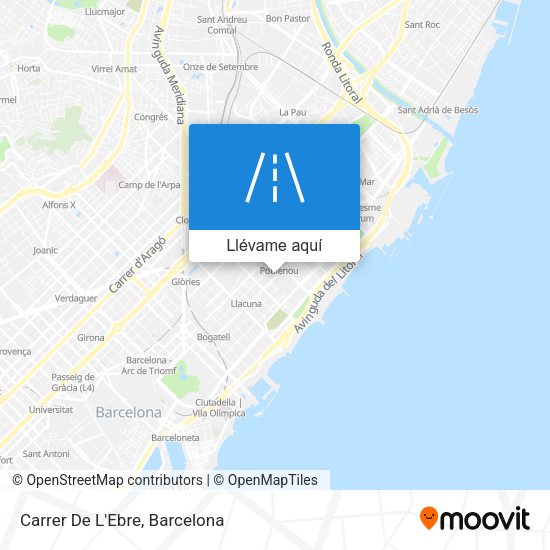 Mapa Carrer De L'Ebre
