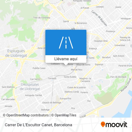 Mapa Carrer De L'Escultor Canet