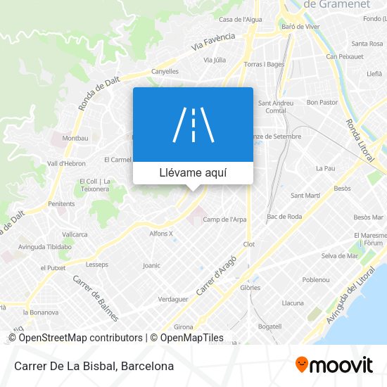 Mapa Carrer De La Bisbal