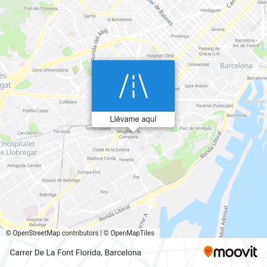 Mapa Carrer De La Font Florida