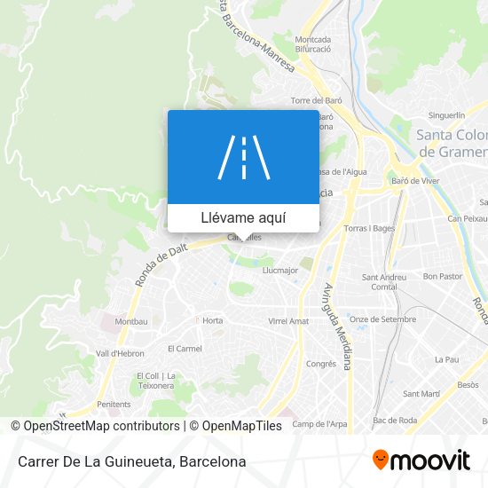 Mapa Carrer De La Guineueta