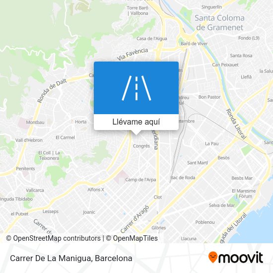 Mapa Carrer De La Manigua