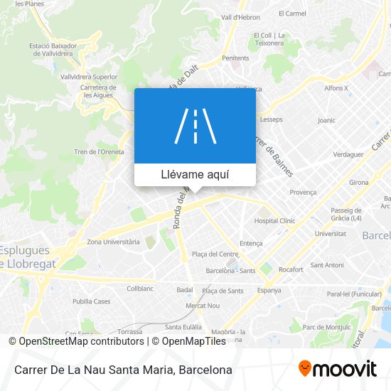 Mapa Carrer De La Nau Santa Maria