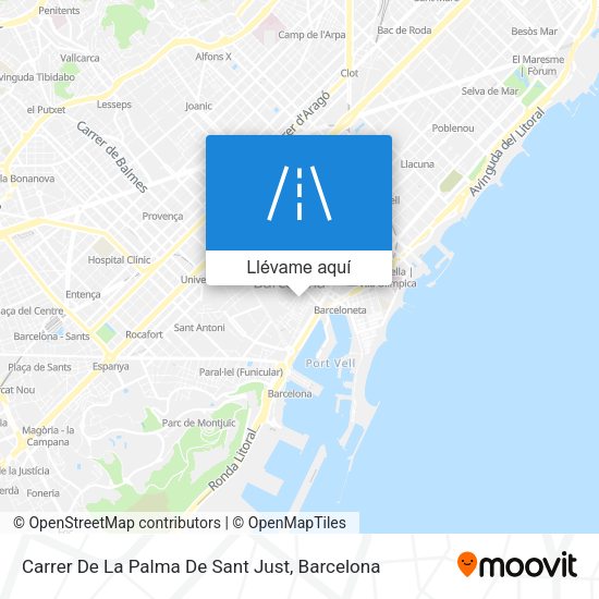 Mapa Carrer De La Palma De Sant Just