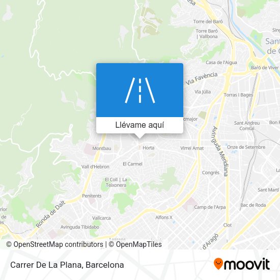 Mapa Carrer De La Plana