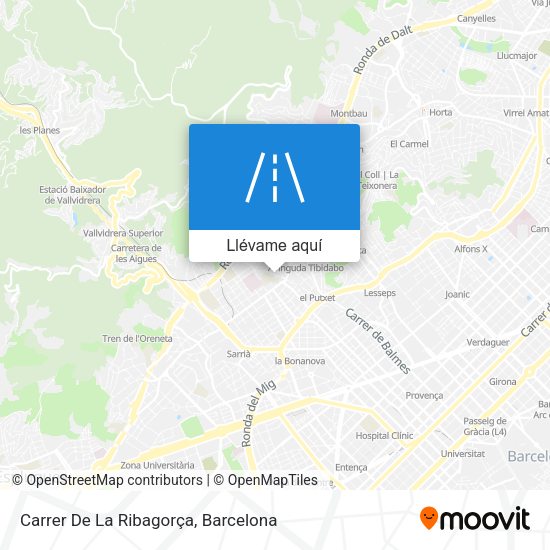 Mapa Carrer De La Ribagorça