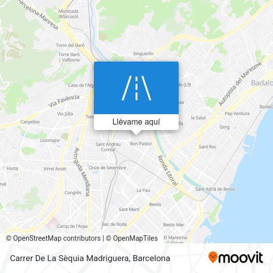 Mapa Carrer De La Sèquia Madriguera