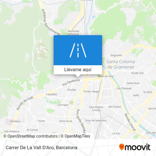Mapa Carrer De La Vall D'Aro