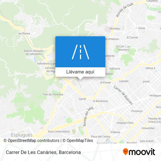 Mapa Carrer De Les Canàries