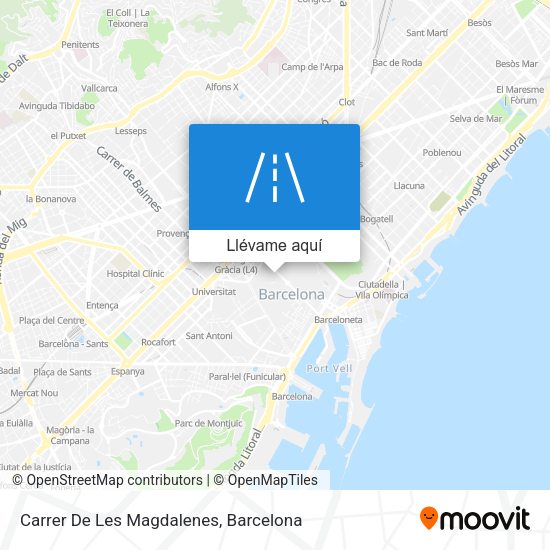 Mapa Carrer De Les Magdalenes