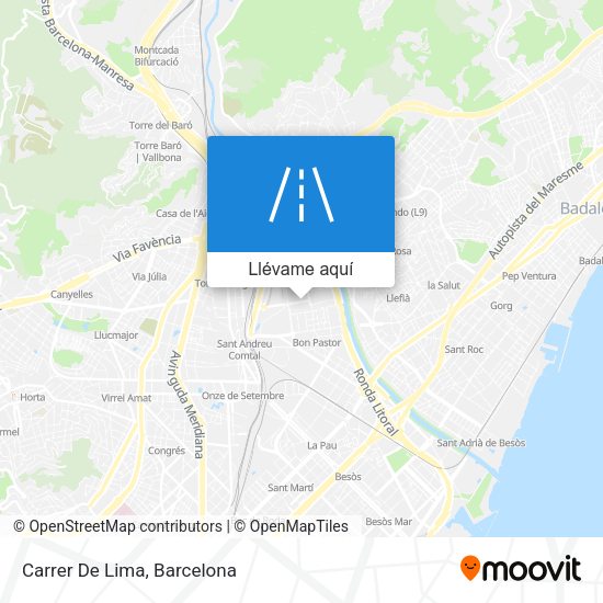 Mapa Carrer De Lima