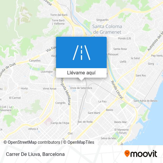 Mapa Carrer De Liuva