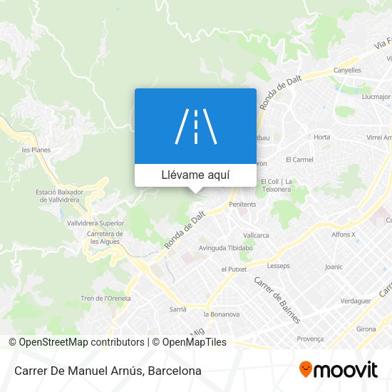 Mapa Carrer De Manuel Arnús