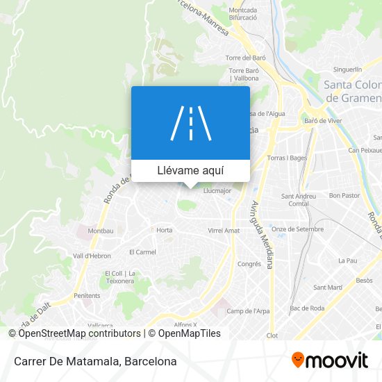 Mapa Carrer De Matamala