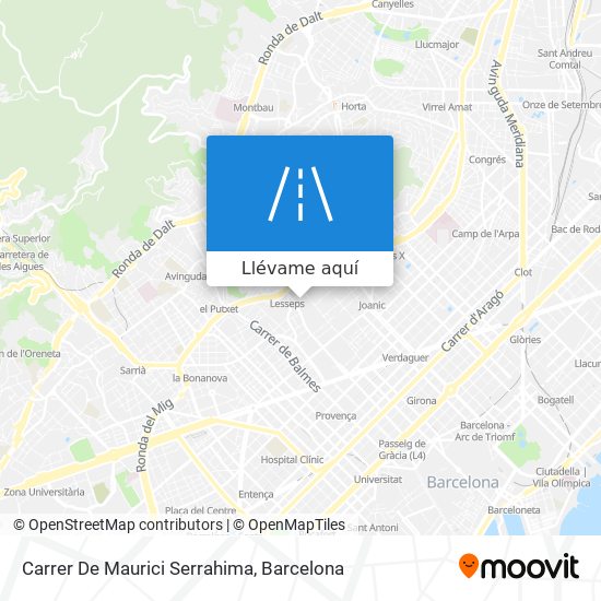 Mapa Carrer De Maurici Serrahima