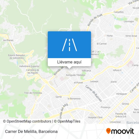 Mapa Carrer De Melilla