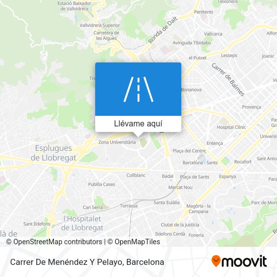 Mapa Carrer De Menéndez Y Pelayo