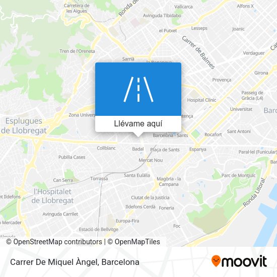 Mapa Carrer De Miquel Àngel