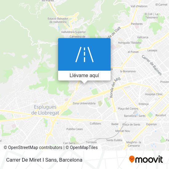 Mapa Carrer De Miret I Sans
