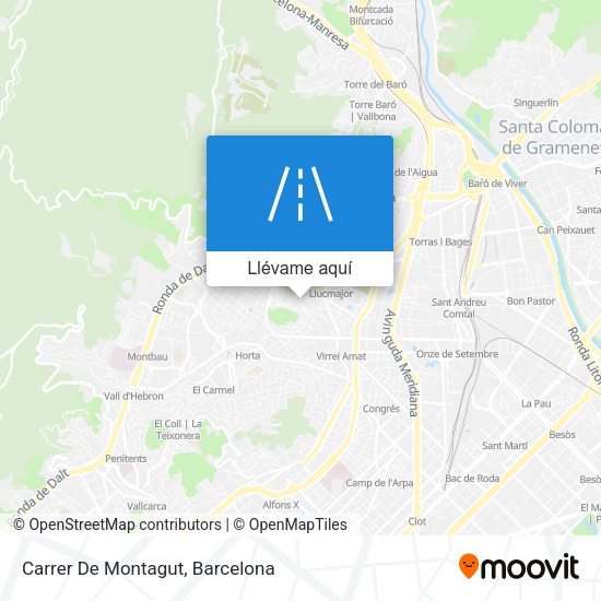 Mapa Carrer De Montagut