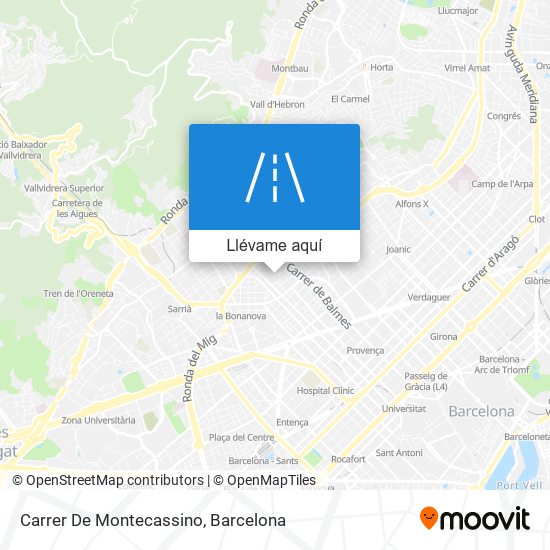 Mapa Carrer De Montecassino