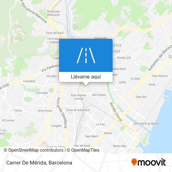 Mapa Carrer De Mérida