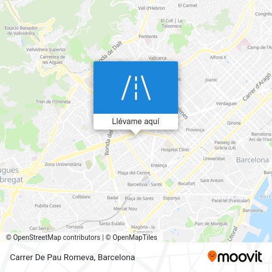Mapa Carrer De Pau Romeva