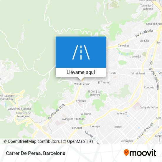 Mapa Carrer De Perea