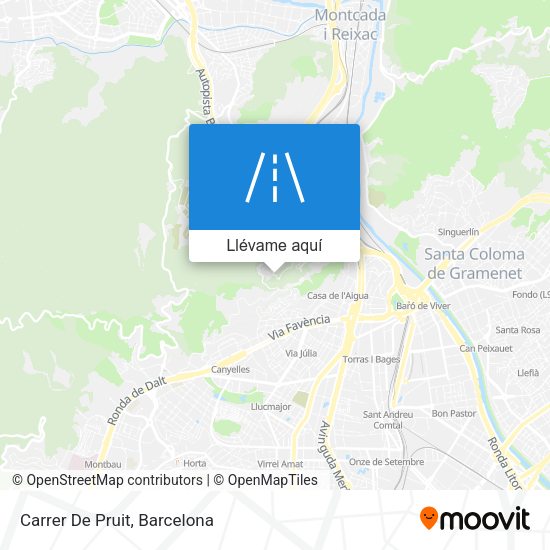 Mapa Carrer De Pruit