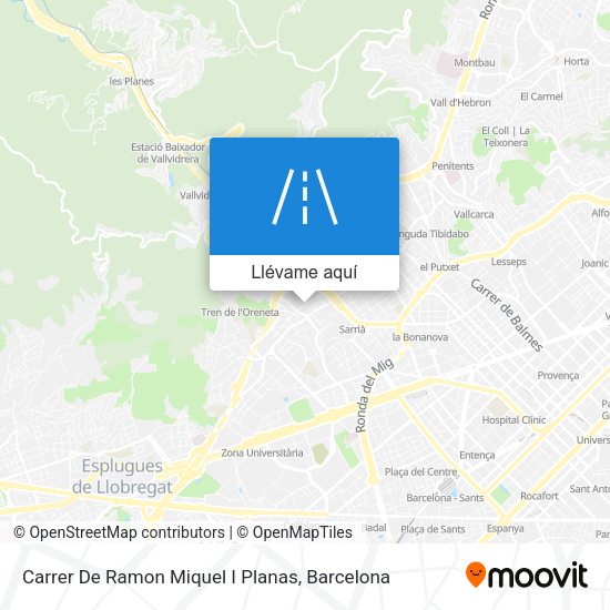 Mapa Carrer De Ramon Miquel I Planas