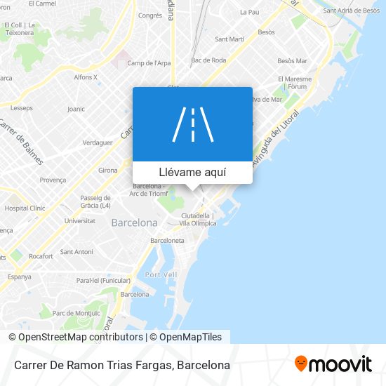 Mapa Carrer De Ramon Trias Fargas
