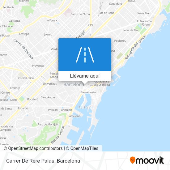 Mapa Carrer De Rere Palau