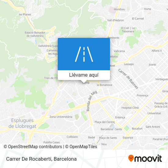 Mapa Carrer De Rocabertí