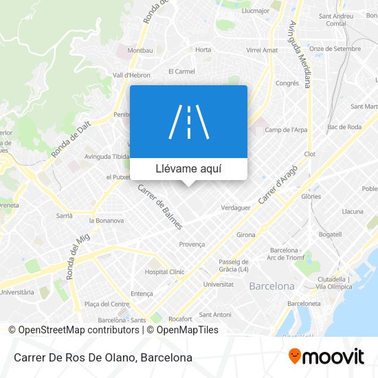 Mapa Carrer De Ros De Olano