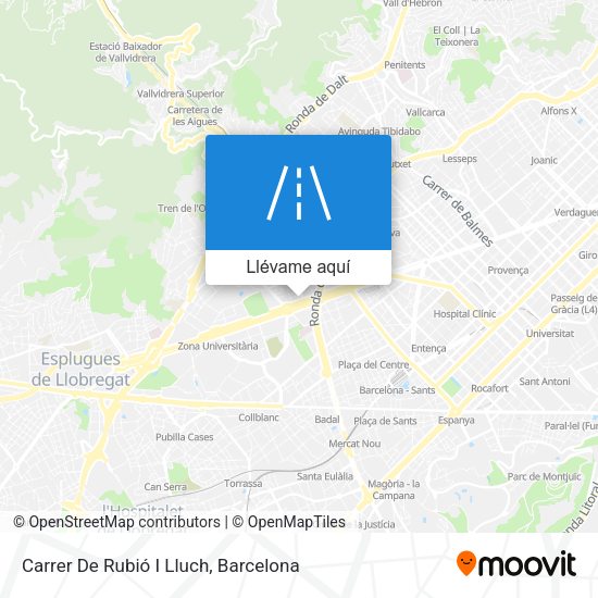 Mapa Carrer De Rubió I Lluch