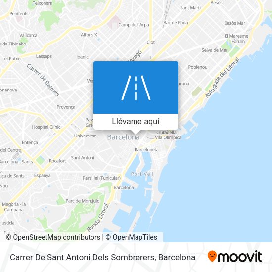Mapa Carrer De Sant Antoni Dels Sombrerers