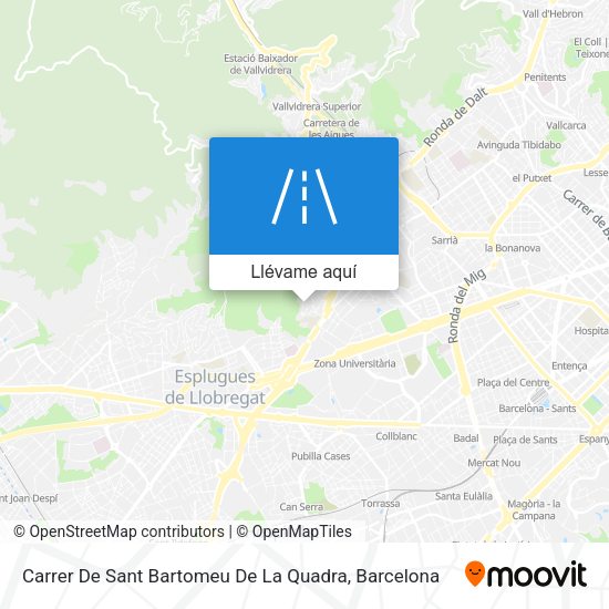 Mapa Carrer De Sant Bartomeu De La Quadra