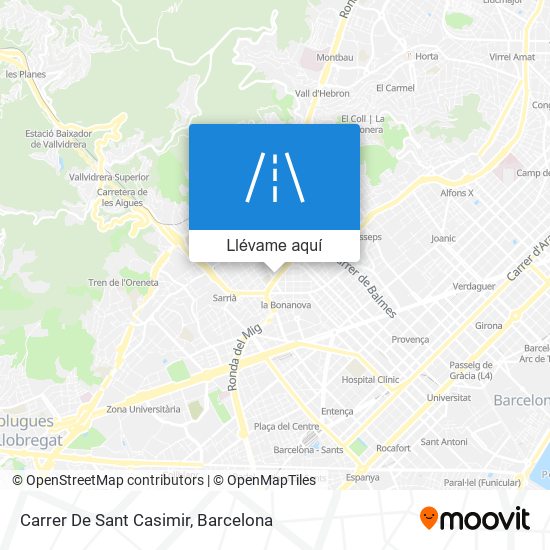 Mapa Carrer De Sant Casimir