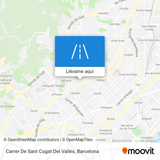 Mapa Carrer De Sant Cugat Del Vallès