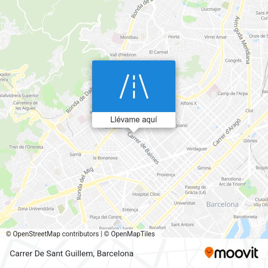 Mapa Carrer De Sant Guillem