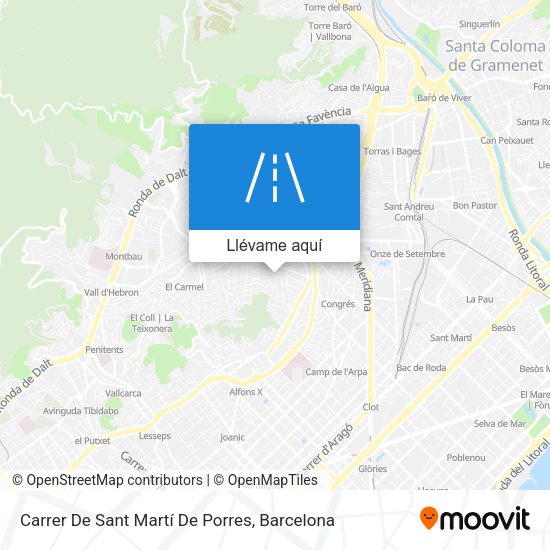 Mapa Carrer De Sant Martí De Porres