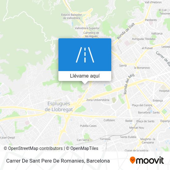 Mapa Carrer De Sant Pere De Romanies