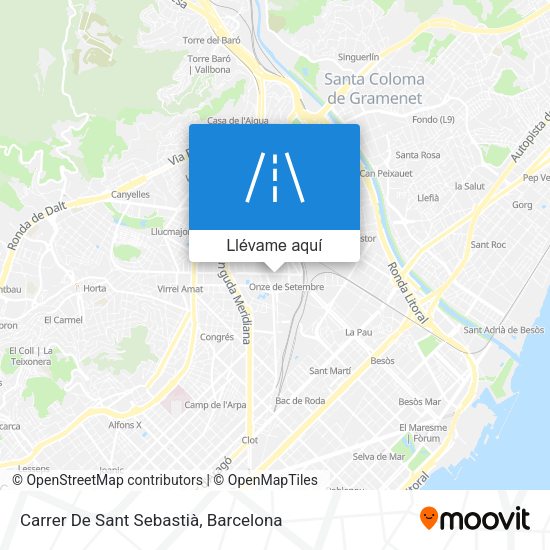 Mapa Carrer De Sant Sebastià
