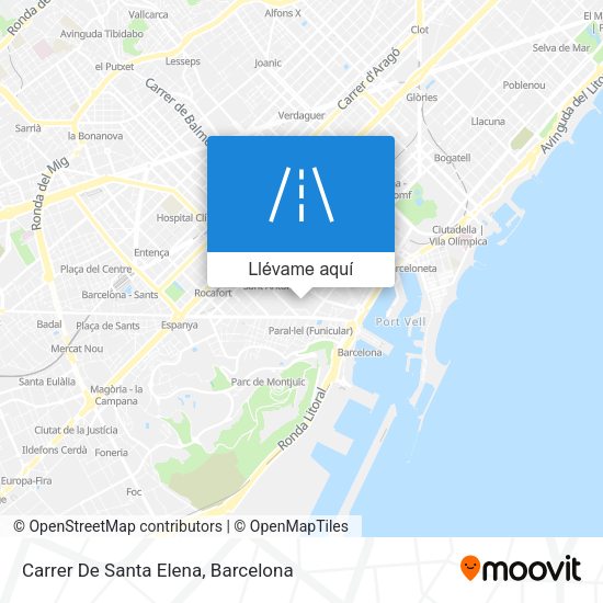 Mapa Carrer De Santa Elena